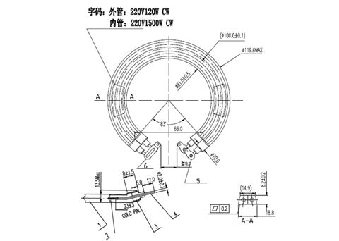 电水壶发热管MK2205